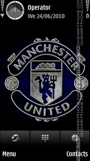 Manchester United Flame tema screenshot