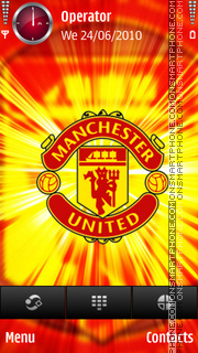 Capture d'écran Manchester United Light thème