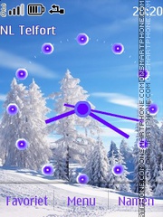 Winter Clock tema screenshot