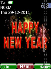 Animated new year 01 tema screenshot