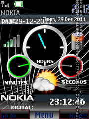 Super Nokia Clocks 01 theme screenshot