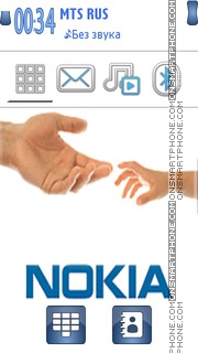 Nokia Hand 01 es el tema de pantalla