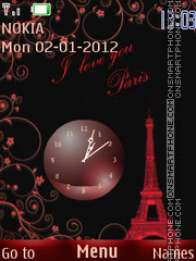 Red Paris theme screenshot
