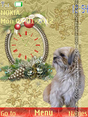 Christmas dog es el tema de pantalla