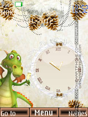 Скриншот темы Dino new year