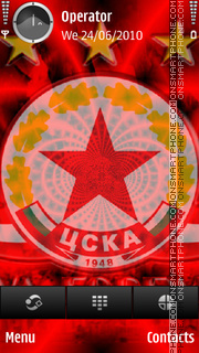 Capture d'écran Cska 1948 sofia thème