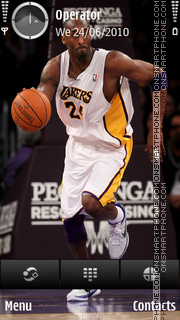 Capture d'écran Kobe bryant 24 thème