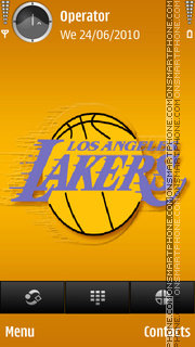 Los angeles lakers tema screenshot