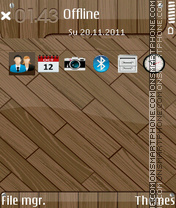 Wood fp1 theme screenshot