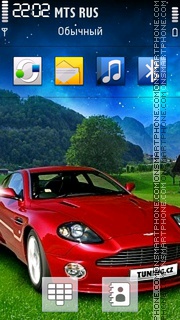 Red Car 06 theme screenshot