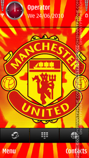 Manchester united splash es el tema de pantalla