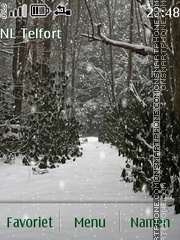 Snow Forest tema screenshot