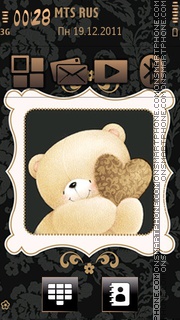 Cute Teddy 05 theme screenshot