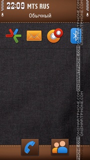 Denim Brown Black tema screenshot