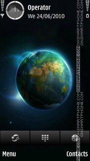 Capture d'écran Earth thème