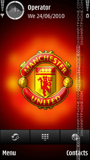 Скриншот темы Manchester United 3D