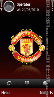 Скриншот темы Manchester United