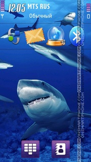Sharks 02 theme screenshot