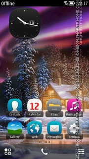 Polar Lights theme screenshot