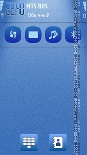 Blue templates tema screenshot