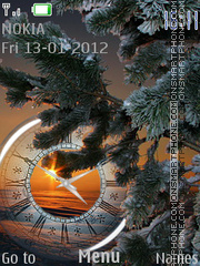Winter evening theme screenshot