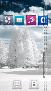 Capture d'écran Tree Snow thème