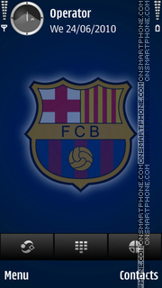 Barcelona blue Theme-Screenshot