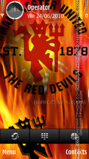 Manchester United 1878 tema screenshot