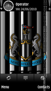 Newcastle United theme screenshot