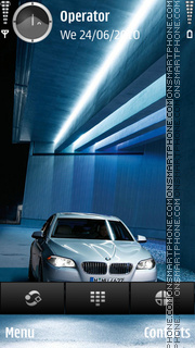 Bmw blue lights es el tema de pantalla