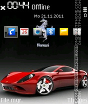 Ferrari 609 tema screenshot