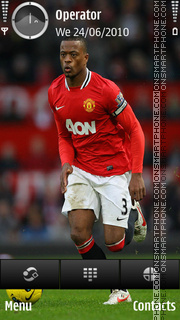 Скриншот темы Patrice Evra