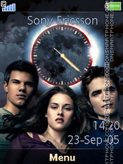 Twilight Eclipse Clock tema screenshot