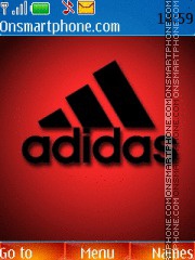 Adidas Red 01 tema screenshot