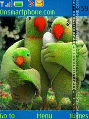 Parrot Family tema screenshot