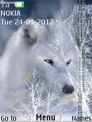 Snowy Wolf es el tema de pantalla