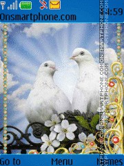 Скриншот темы Love Birds 09