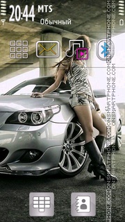 Скриншот темы Bmw Girl 01