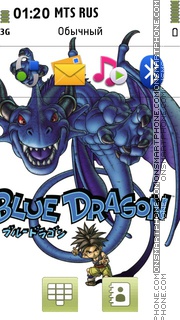 Скриншот темы Blue Dragon 04