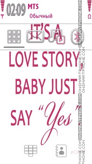 Words Love theme screenshot