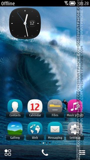 Sharkattack theme screenshot
