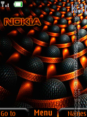 Orange Nokia Logo es el tema de pantalla