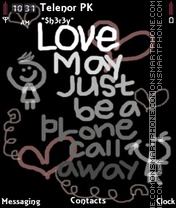 Call Love theme screenshot