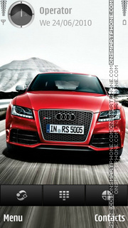 Audi rs5 es el tema de pantalla