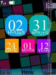 Abstract Clock 03 Theme-Screenshot