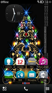 Black christmas 01 Theme-Screenshot