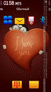 I love you 05 es el tema de pantalla