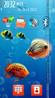 Aquaworld tema screenshot