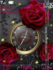 Claret roses tema screenshot