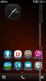 Скриншот темы Nokia Browz